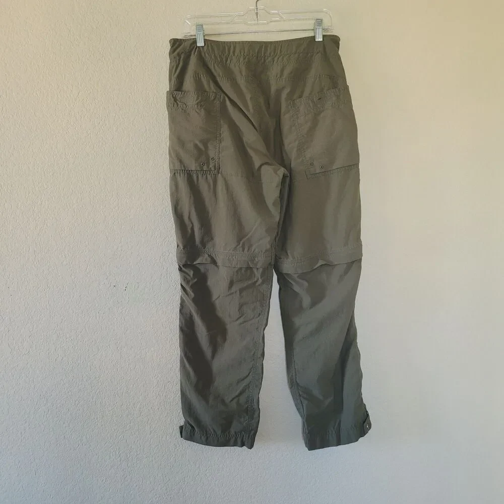 Men’s Mountain Hardwear Medium Green Hiking Pants Zip Off Convertible Matterhorn
